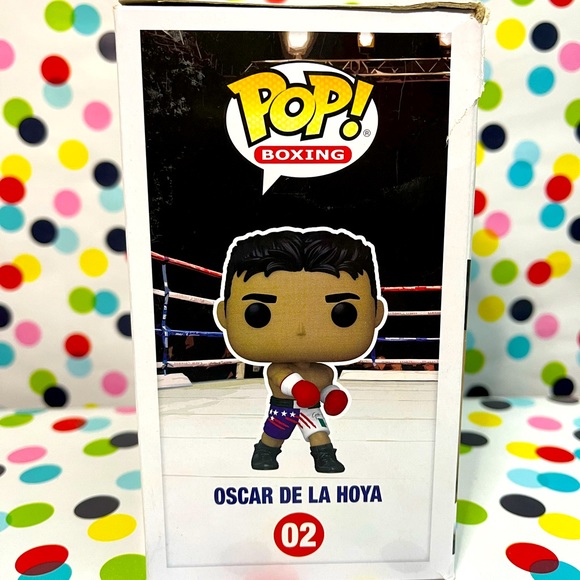 FUNKO POP SPORT BOXING - OSCAR DE LA HOYA VINYL BOXER FIGURE BRAND NEW #02 CHAMP - Picture 2 of 3